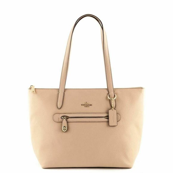 coach taylor tote in pebble leather